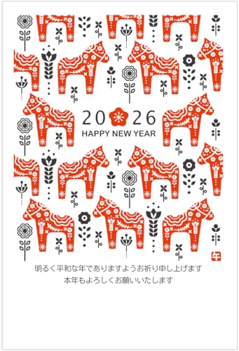 10個セット　年賀はがき用ディスプレイスタンド 赤 10個セット 年賀はがき用ディスプレイスタンド 赤